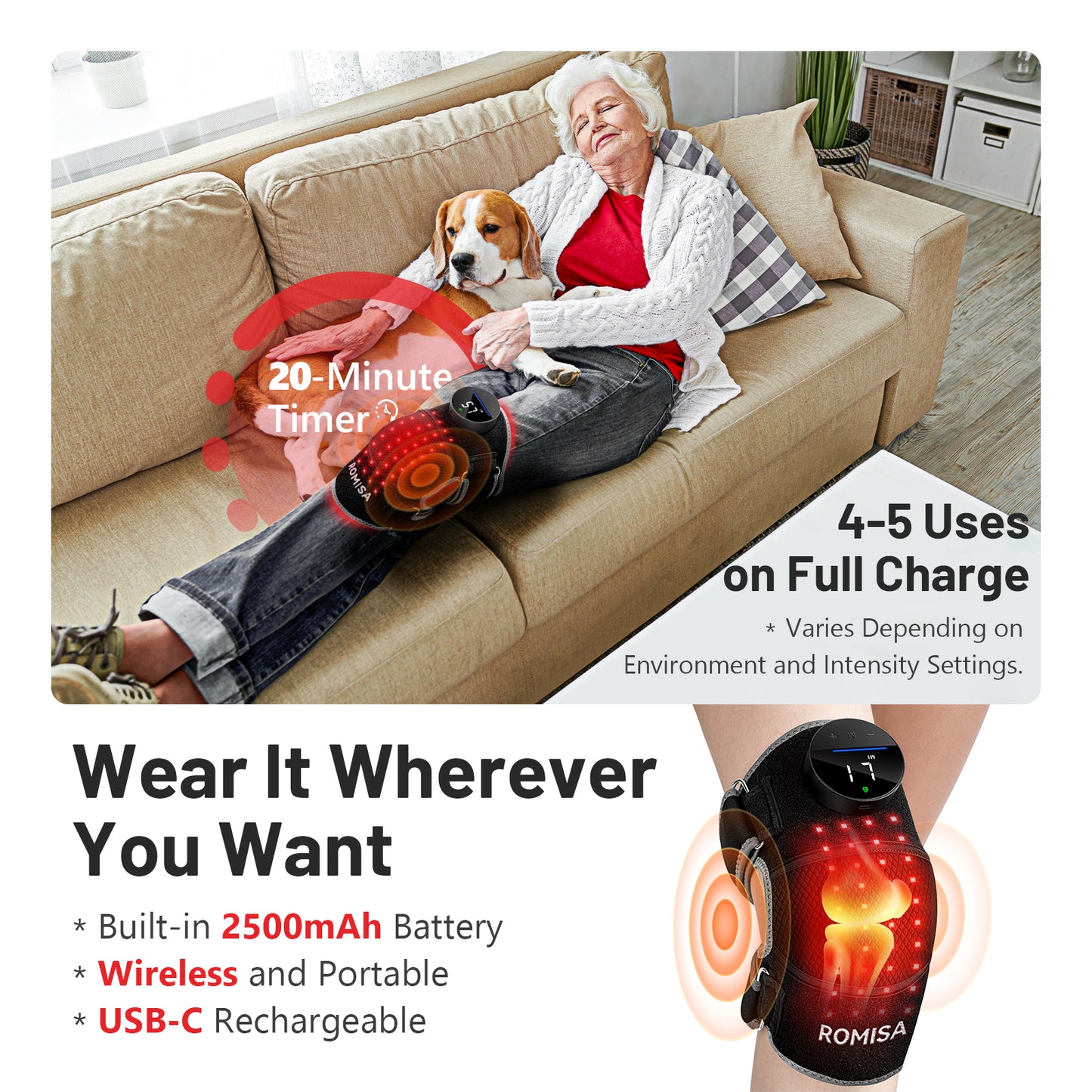 Red Light Therapy Knee Brace