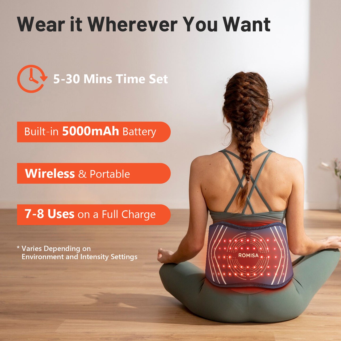 Red Light Therapy Belt & Back Massager