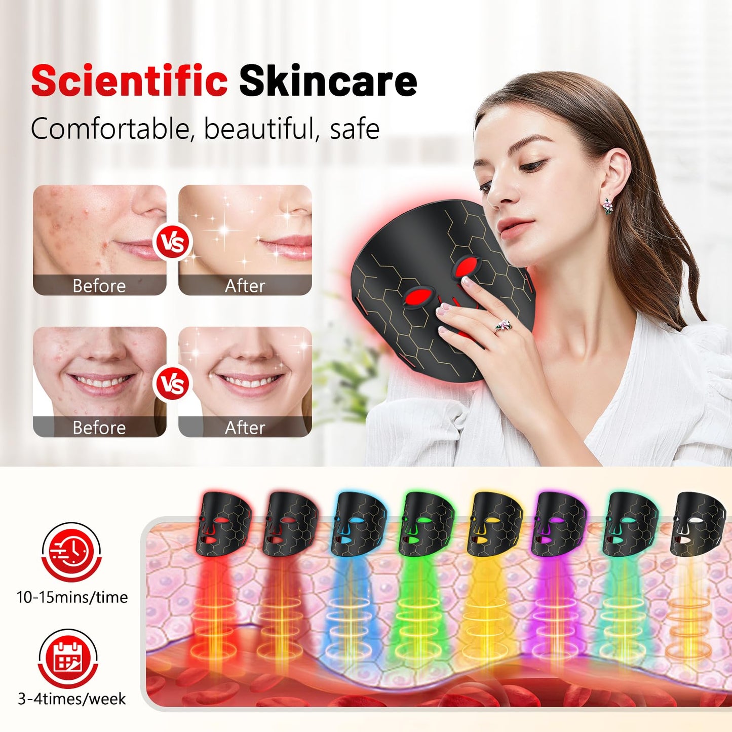Red Light Therapy Mask for Face